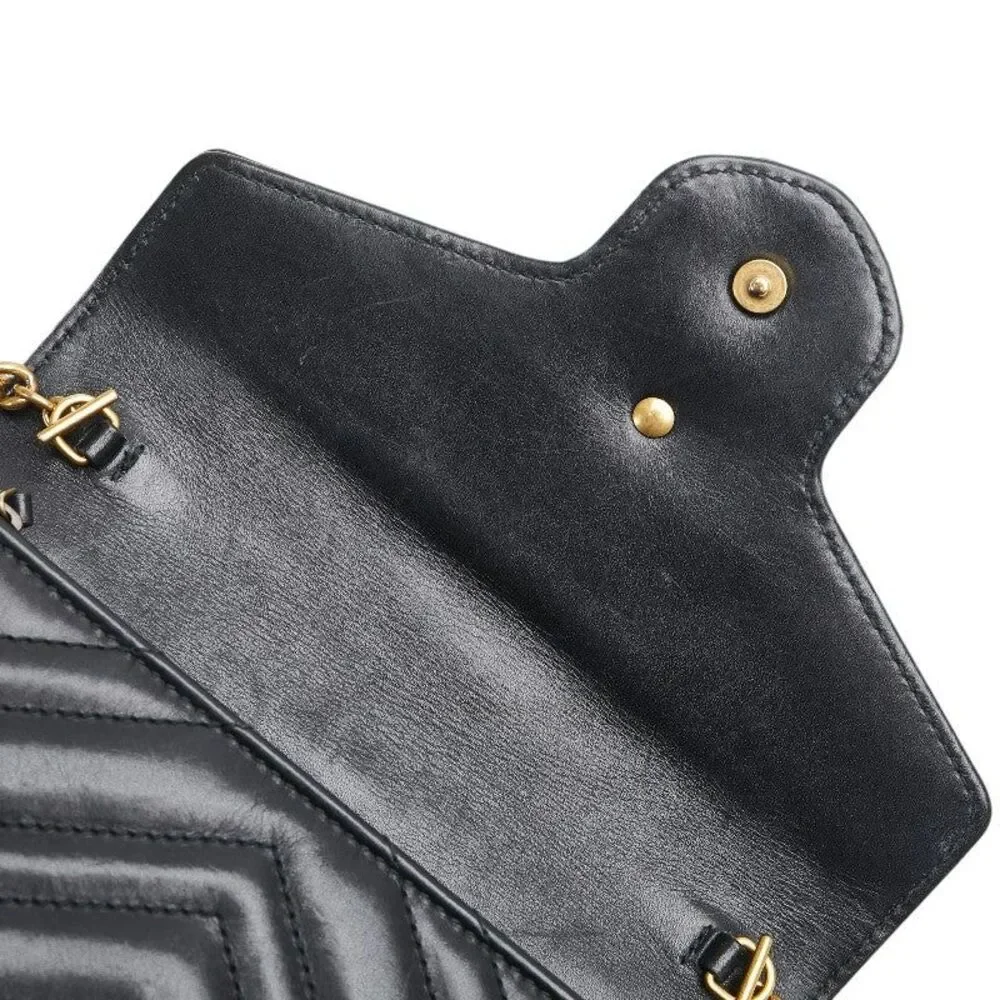 Gucci GG Marmont Chain Shoulder Wallet